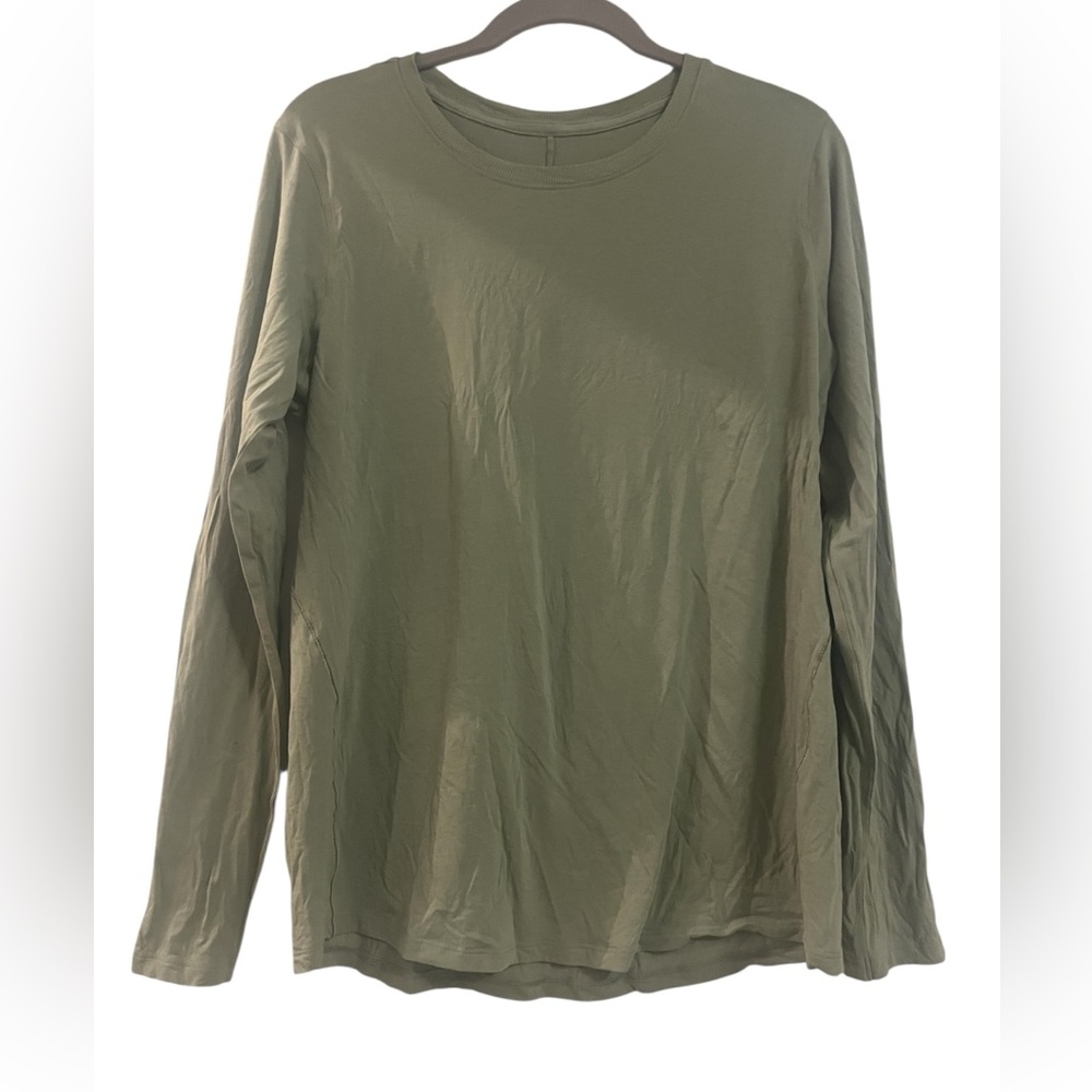 Lululemon Classic Fit Long Sleeve Light Green Shirt